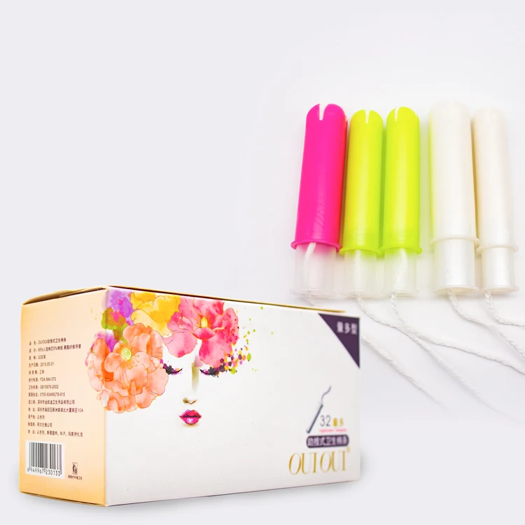 Super Natural Private Label Tampons With Plastic Applicator
