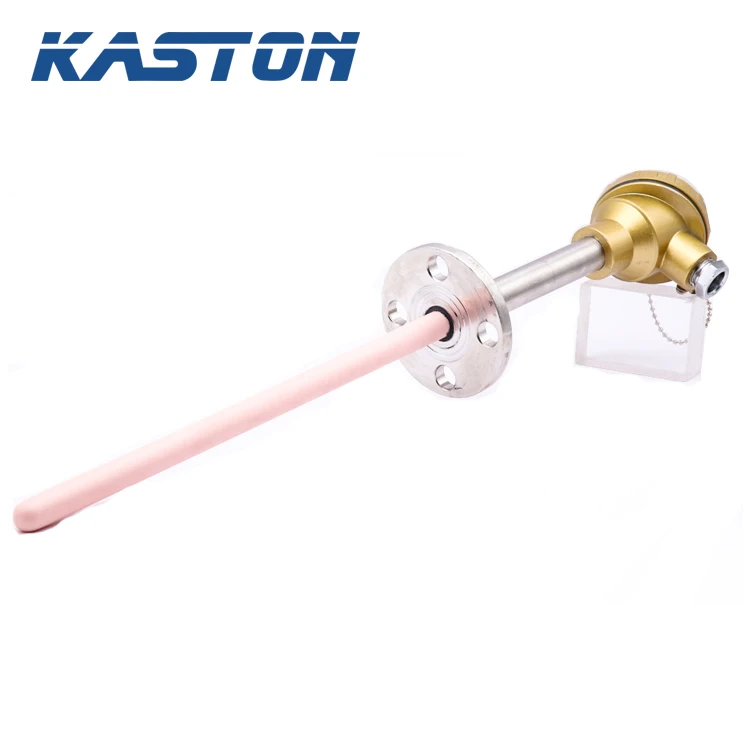 wholesale pt Rt high temperature sensors s type fixed flange thermocouple for industrial
