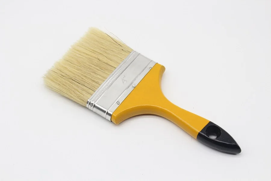 Painting tools manufacturer pure bristle paint brush with wooden handle