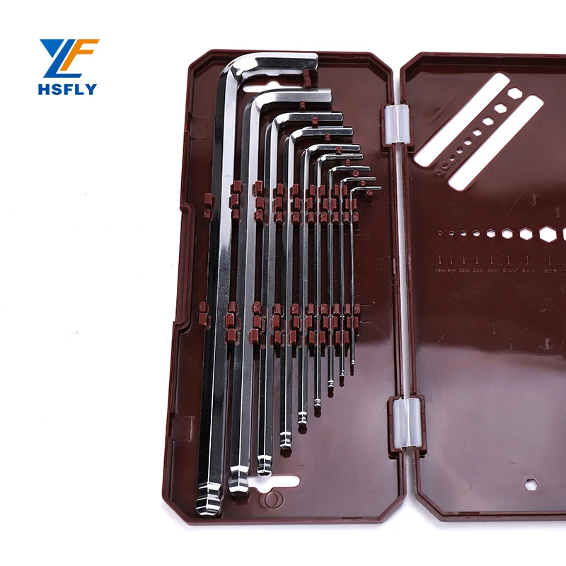 Wholesale Suppliers Hex Key Set Double End Allen Wrench Box Wrench Box Tool  Tosan