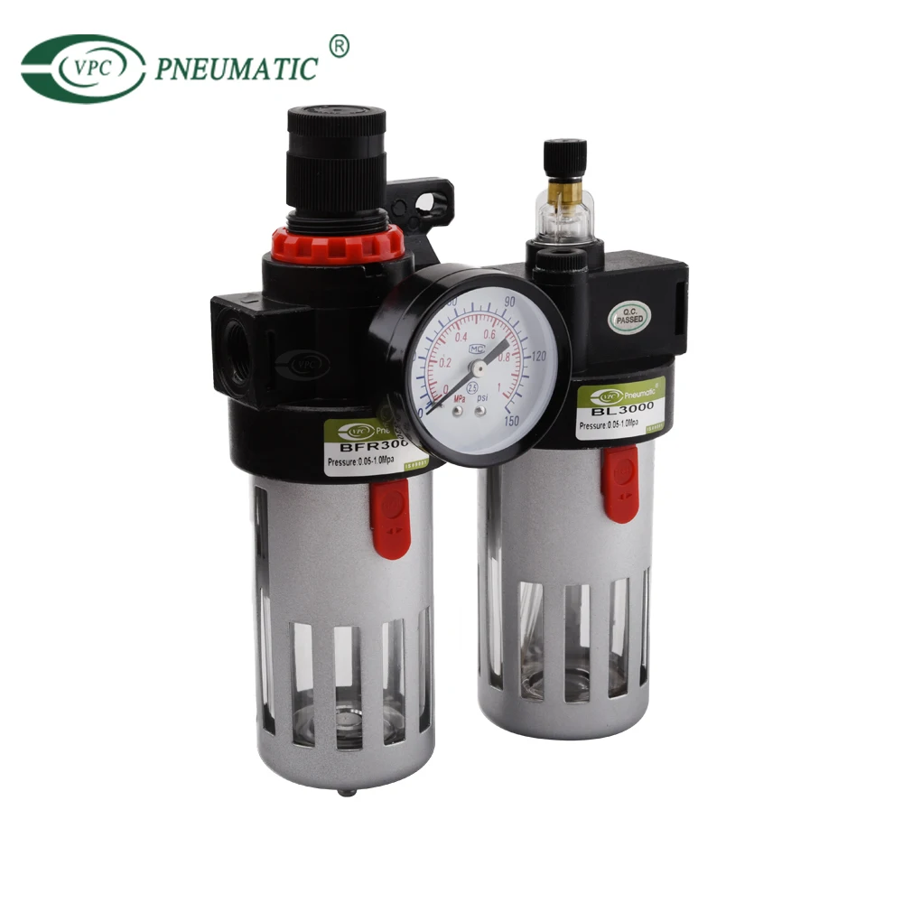 VPC Pneumatic Airtac type BFC2000 G1/4' FRL Unit Combination Air Filter Regulator Lubricator