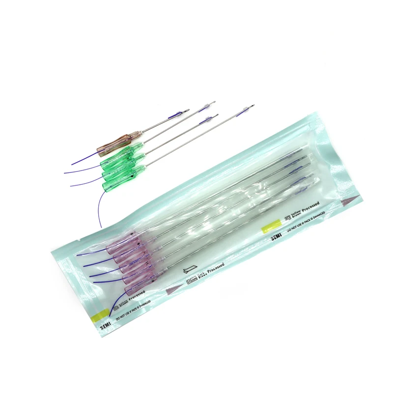 Eyebrow Forehead Pdo Thread Blunt Sharp Needle 4D 6D Cog Thread Lifting