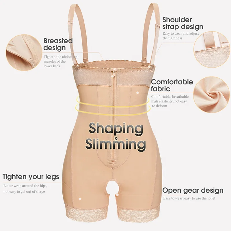 Fajas Colombianas High Waist Girdles Shapewear Butt Lifter Panties And Thigh Shapers Bodysuits For Women