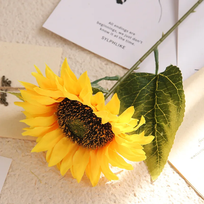 Artificial sunflower silk sunflower bouquet different colors