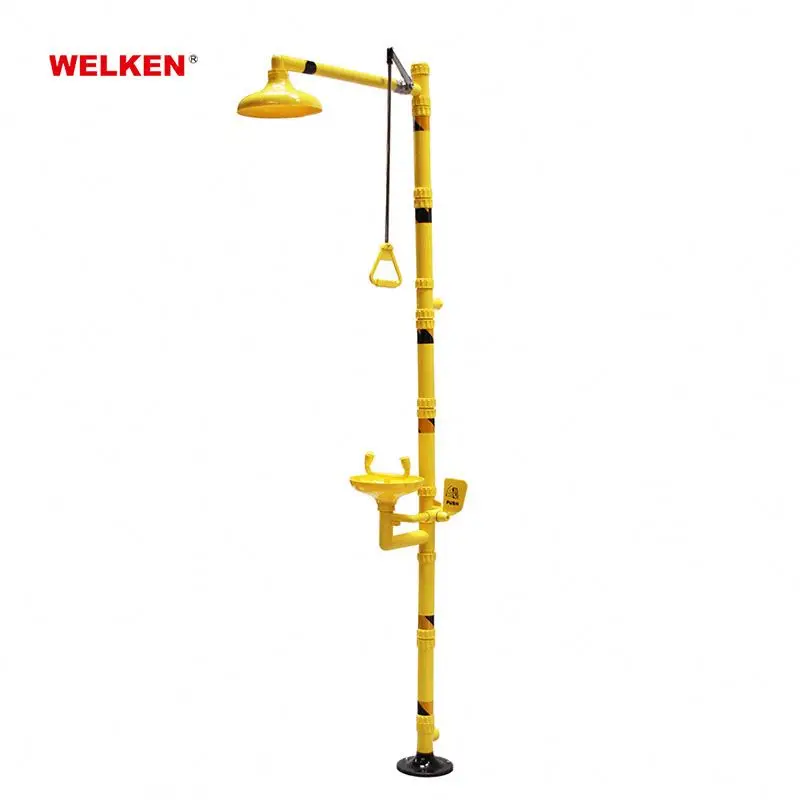Wholesale Welken Industrial ABS Combination Eyewash/Shower equipment emergency eye wash stations