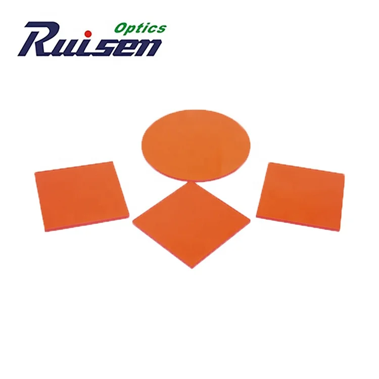 Оранжевый оптический стеклянный фильтр