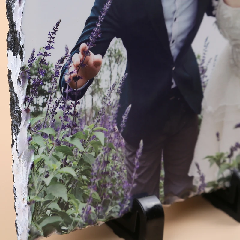 Wholesale 15*15cm Sublimation Rectangle Blank Slate Rock Heat Transfer Photo Rocks