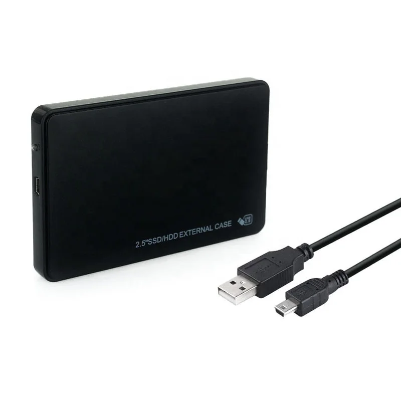 Factory Wholesale 2.5 Inch External Hard Drive Enclosure Case SATA to USB2.0 SSD Box Hard Disk Case for PC Laptop