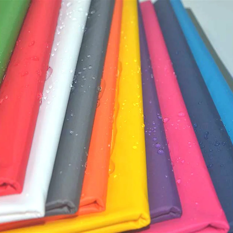 High Quality 210T Plain Dyed PU Coated 70D Nylon Taffeta For Jacket Shell Shopping Bag