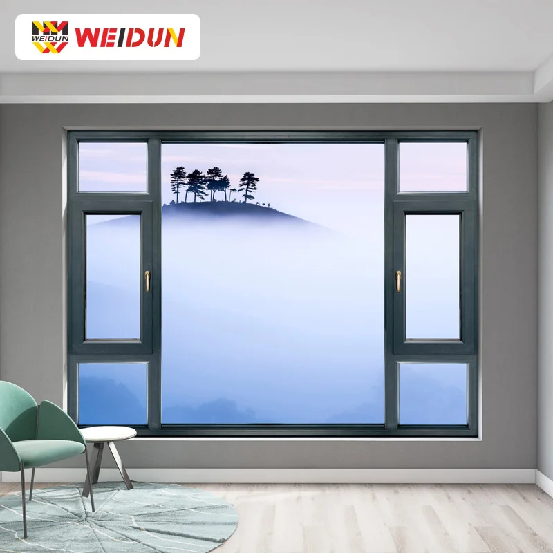 Luxurious Design Fine Quality Extremely weather resistant Aluminum Casement Windows China Manufacturer