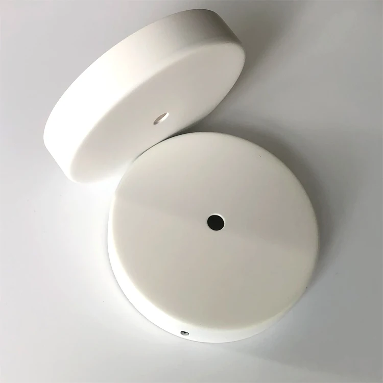 Iron high quality 1.5mm thickness  Satin white canopy lamp holders & lamp bases