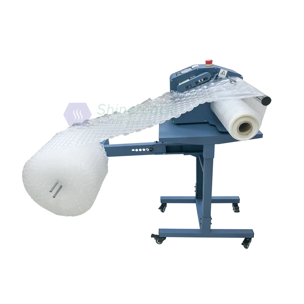 Air Cushion Film Winding Rack Machine with Air Bubble Film Roller for Bubble Roll Wrap Automatically for Air Cushion Machine