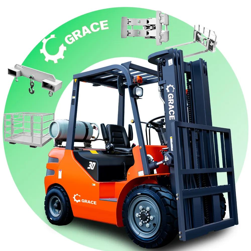 3 3.5 ton LPG lifting height 3M customizable forklift Nissan k21 k25 engine forklifts