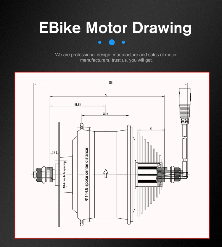 Powerful bafanc 48 v 350 1000 w 20inch 26inch fat hub brushless geared electric bicycle dc d motor
