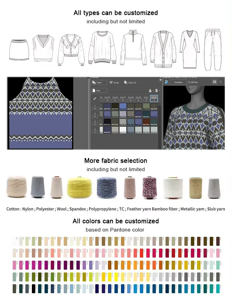 Custom OEM Crew Neck Sweater Long Sleeve striped Sweater Men Gradient Knitted Pullover Jacquard Knitwear Men Mohair Sweater