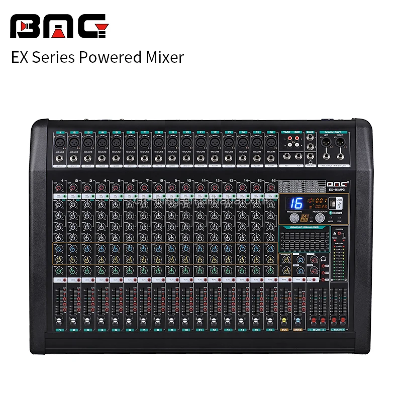 BMG Professional Audio Blueteeth Power Amplifier Mixer  Newest 8 Channel Sound Music Mixer Digital mixer audio