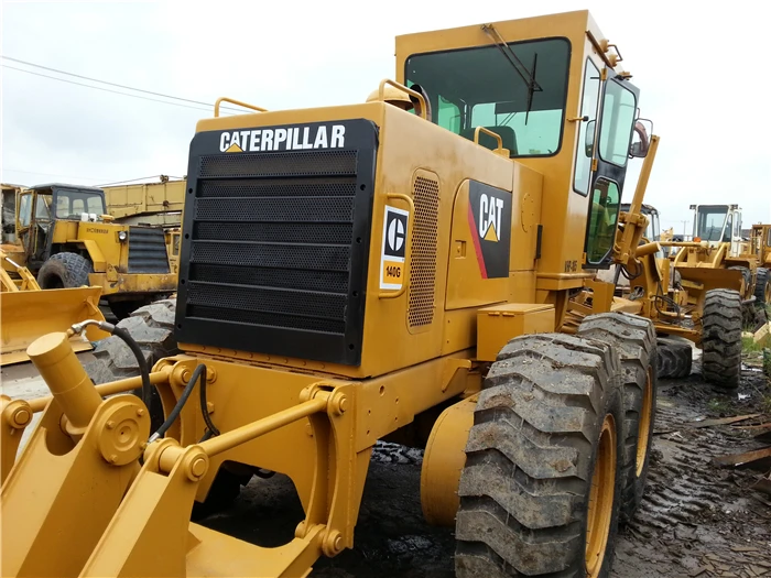 Caterpillar 140G motor grader, CAT used cheap 140G grader in Shanghai,USA original Caterpillar 140 grader
