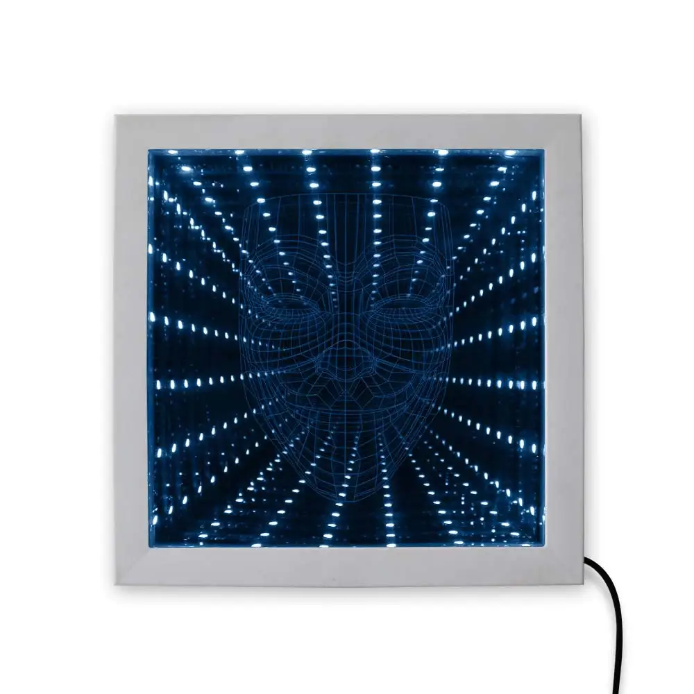 Decorative Infinity Mirror Top 800x600mm Wall Mounted Lighted Mirror RGB Illuminated Bathroom Led Lighted Magic 3D Wall Hanging