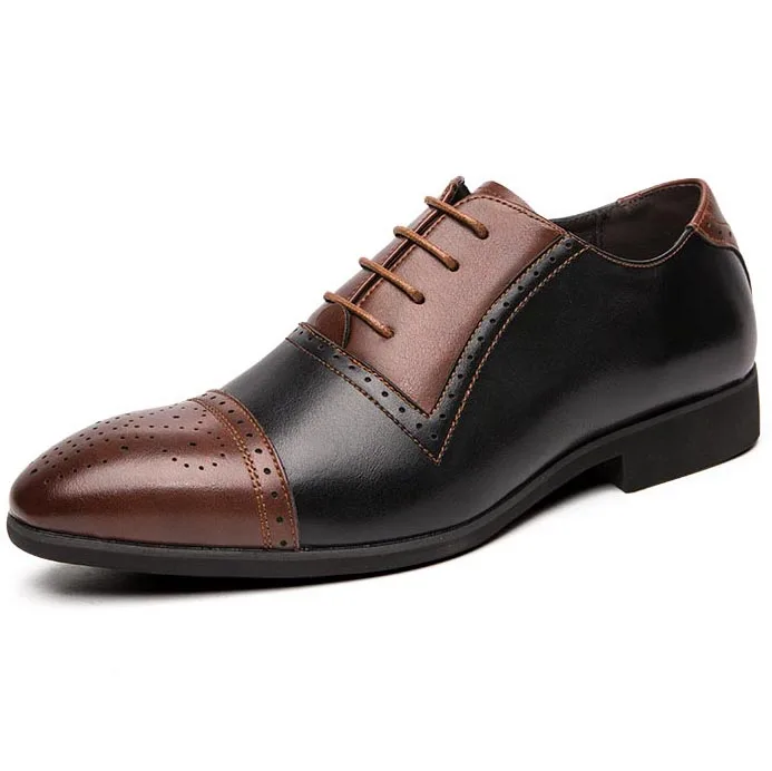 Fashion Men Italian Genuine Leather Shoes Casual Mens Brand Dress Shoes For Men