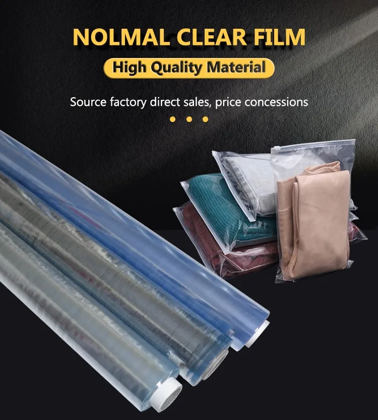China Top 3 Supplier Soft Normal Clear PVC Film Flexible Plastic Protective Transparent PVC Sheet Film