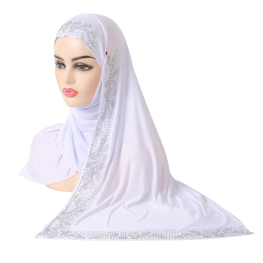 Muslim Women Instant Hijab Head Wrap Islamic Headscarf Shawl One Piece Amira Prayer Hat Turban Scarf Arab Bandana Scarves
