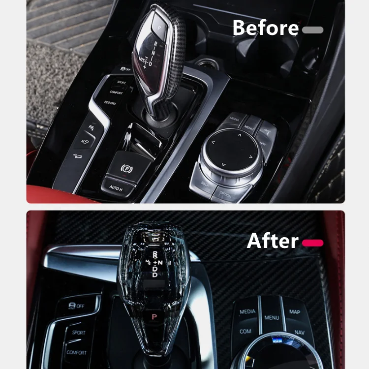 Luxury K9 Crystal style gear shift is suitable for BMW 7 series G12 2016-2021 interior Accessories
