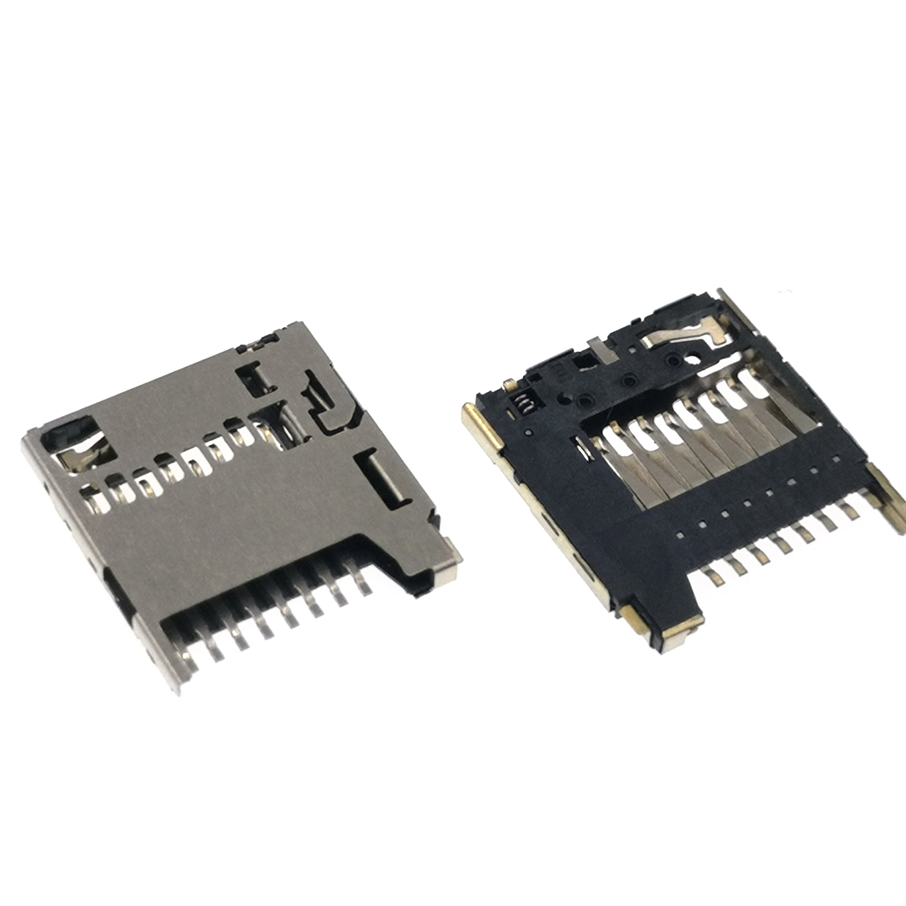 8p Tf Pcb Smt Push Type Sd Card Connector Memory Card Holder H=1.28mm