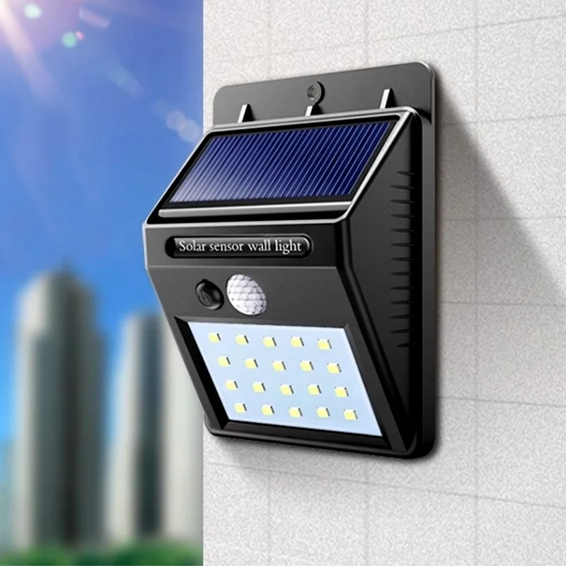 Solar Led Light Outdoor 144 100 LED Solar Lamp PIR Motion Sensor Wall Light Waterproof Solar Powered Light for Outdoor