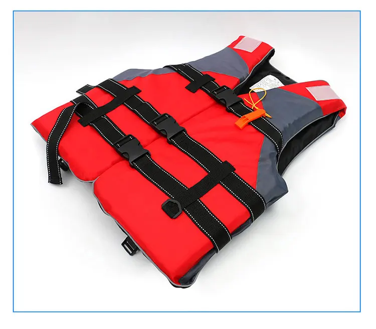 Customized High Quality  Water parks Products Marine Life Jacket PVC Foam Red  Float Suit  safety life vest