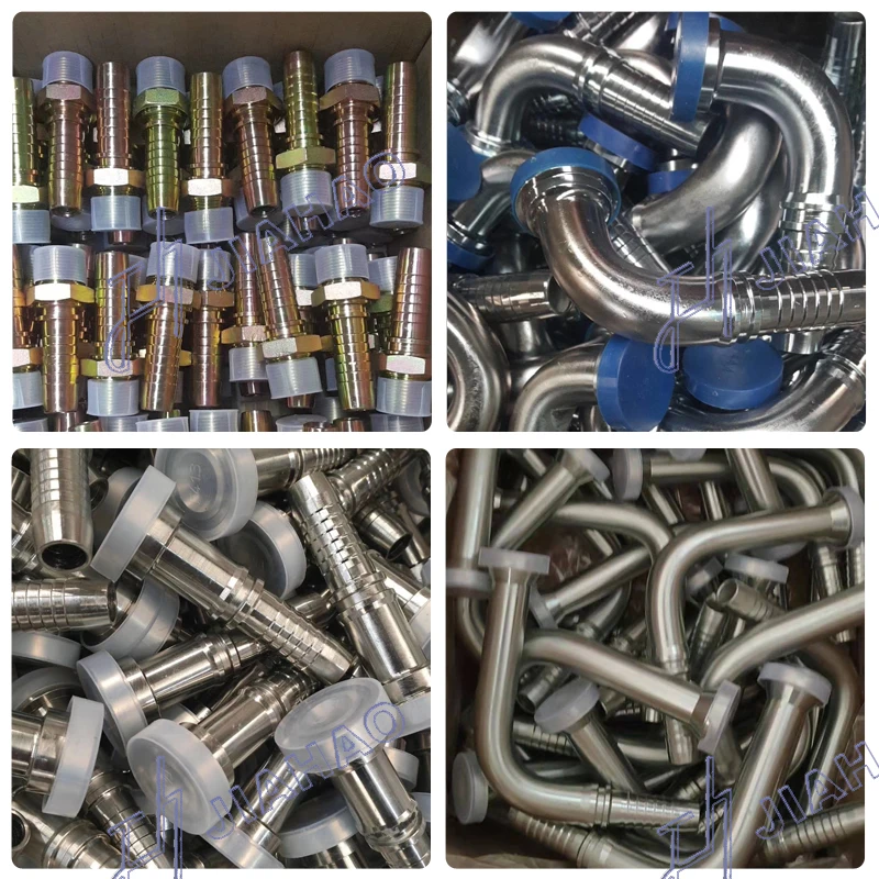 Hebei Manufacturer 1020 Steel SAE 100R1 AT/1SN Hose Hydraulic Ferrule Hose Fittings