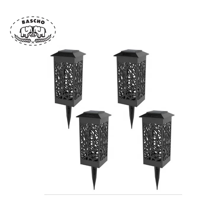 Home light outdoor garden light laser hollow out led solar lawn lamp