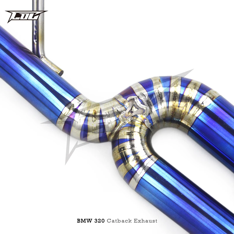 Factory Outlet Titanium Alloy escape Exhaust Catback  For BMW 320/320i N20/B48 2.0T 2012-2020 straight exhaust pipe