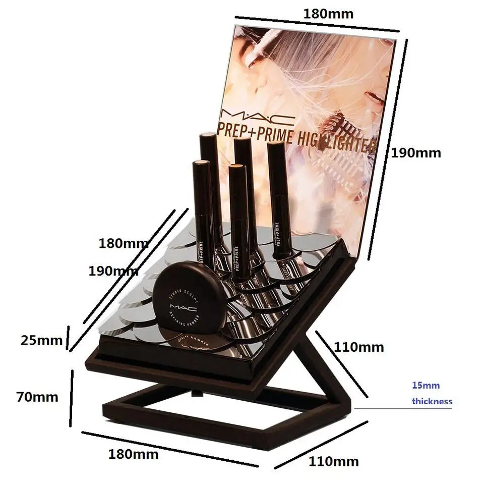 Professional Design Counter Top Acrylic Makeup Display Stand