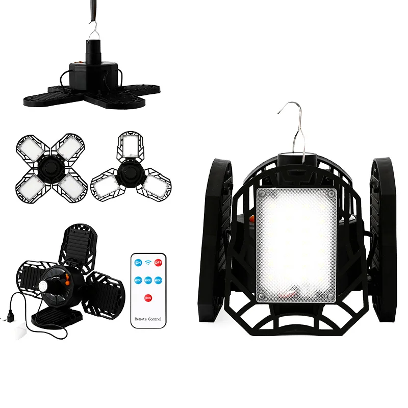 Goldmore7 Hot Selling Rechargeable Battery with Solar Panel And LED light Beads The Material is PP With Hook Camping BBQ Light