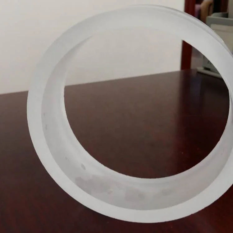 Customized heat resistance frosted pipes large diameter thick wall quartz tube