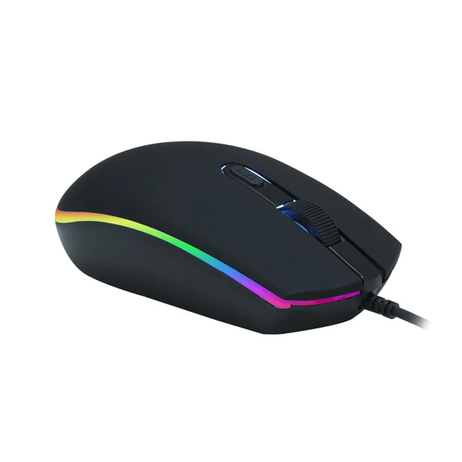  Проводная игровая мышь светящаяся RGB для работы и офиса проводная logitech компьютерные