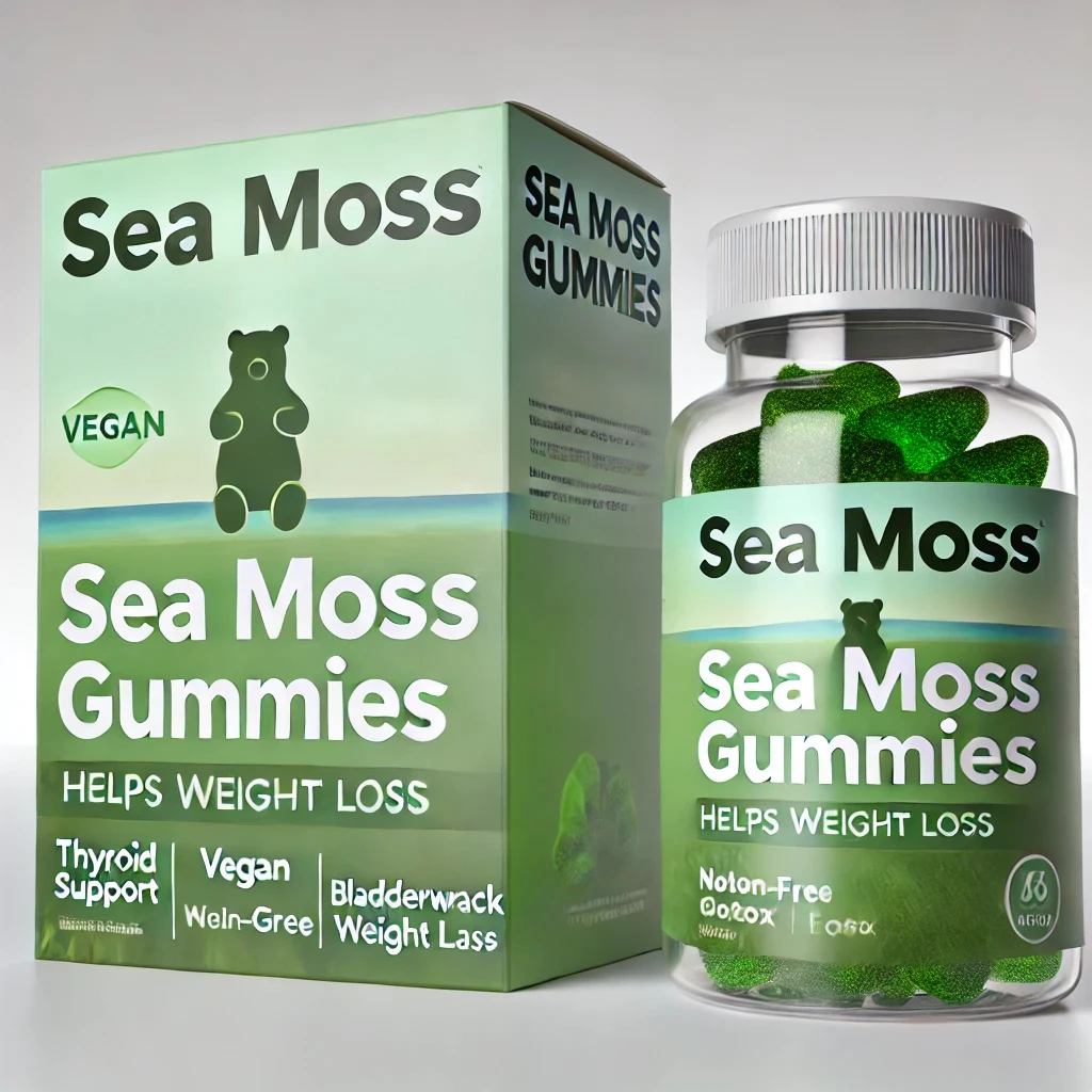 OEM Private Label Vegan SeaMoss Gummies Supplement Organic Sea Moss Gummies