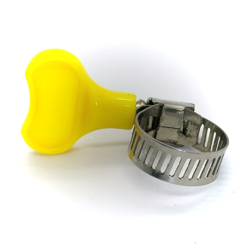 American type Hose Clamp 8mm wide with Plastic Handle