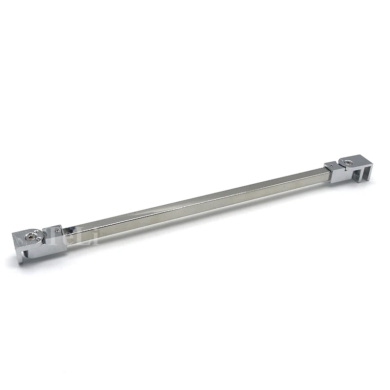 Shower accessories 8-12mm frameless glass black square tube bathroom enclosure rod