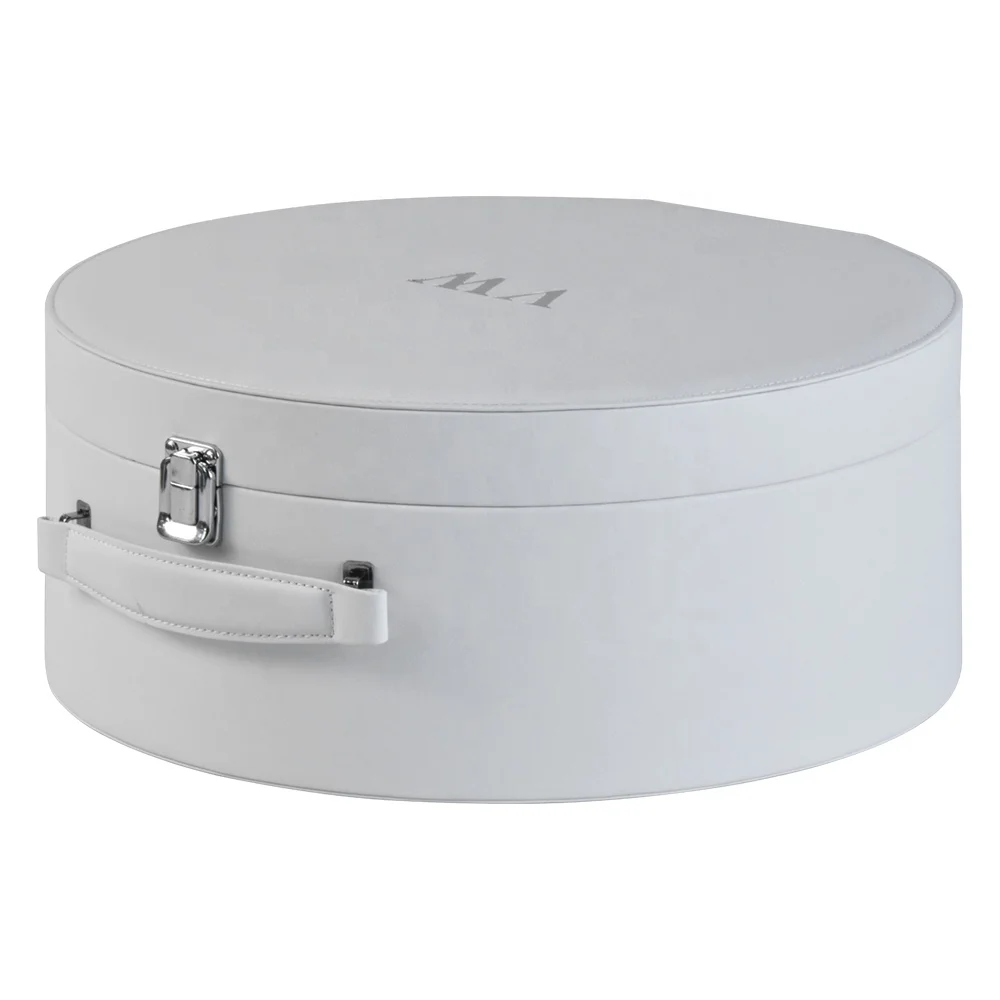 gift decorative wedding bridal luxury quality leather hat storage box
