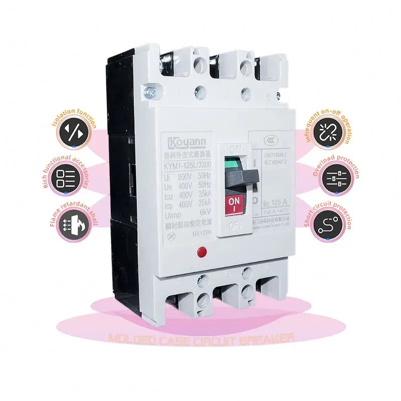 Автоматический выключатель MCCB 3P 250A Mccb 800Amp, автоматический выключатель в литом корпусе 250Amp Mccb с одобрением Intertek CB