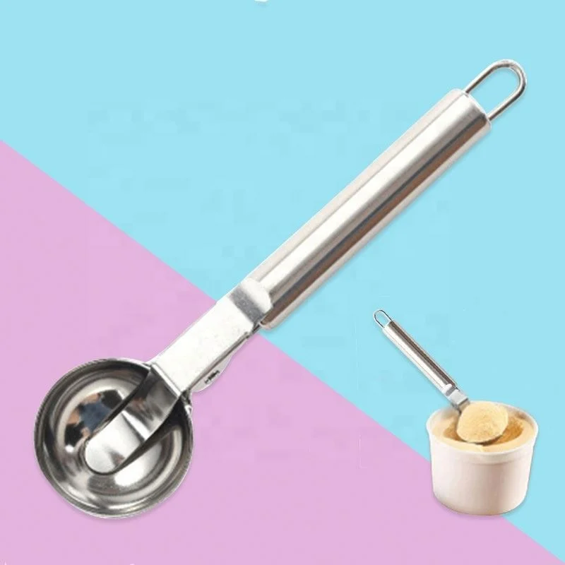 
Hot sale spoon scoop ice cream stainless steel multipurpose melon cookie scoop stainless steel ice cream scoop 
