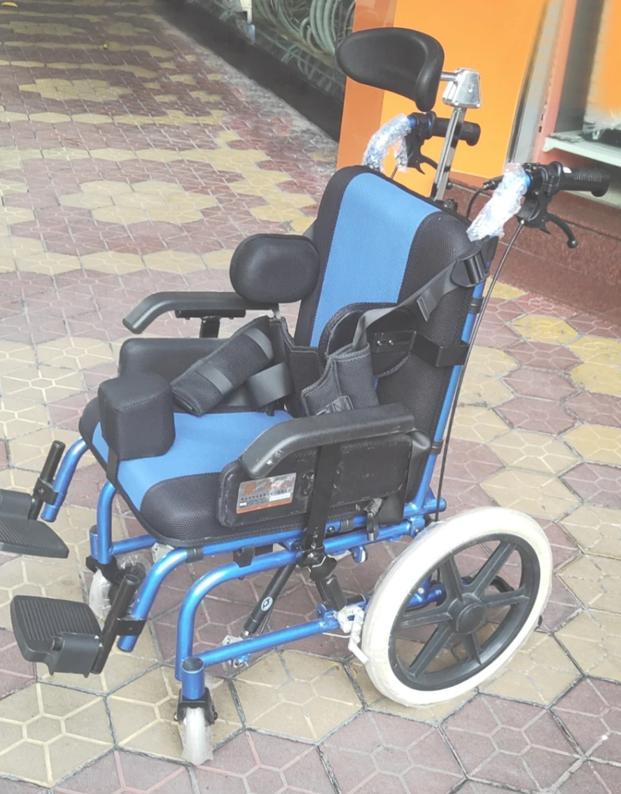 Old people handicapped cerebral palsy wheel chair aluminum adjustable cheap reclining wheelchair for disabled