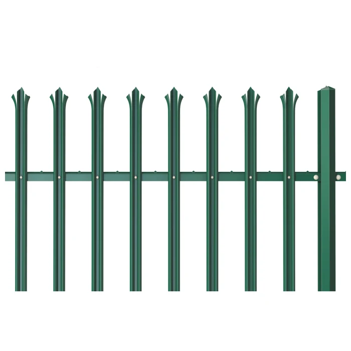 Factory price stainless steel hot dipped galvanized palisade fence black aluminium palisade fencing