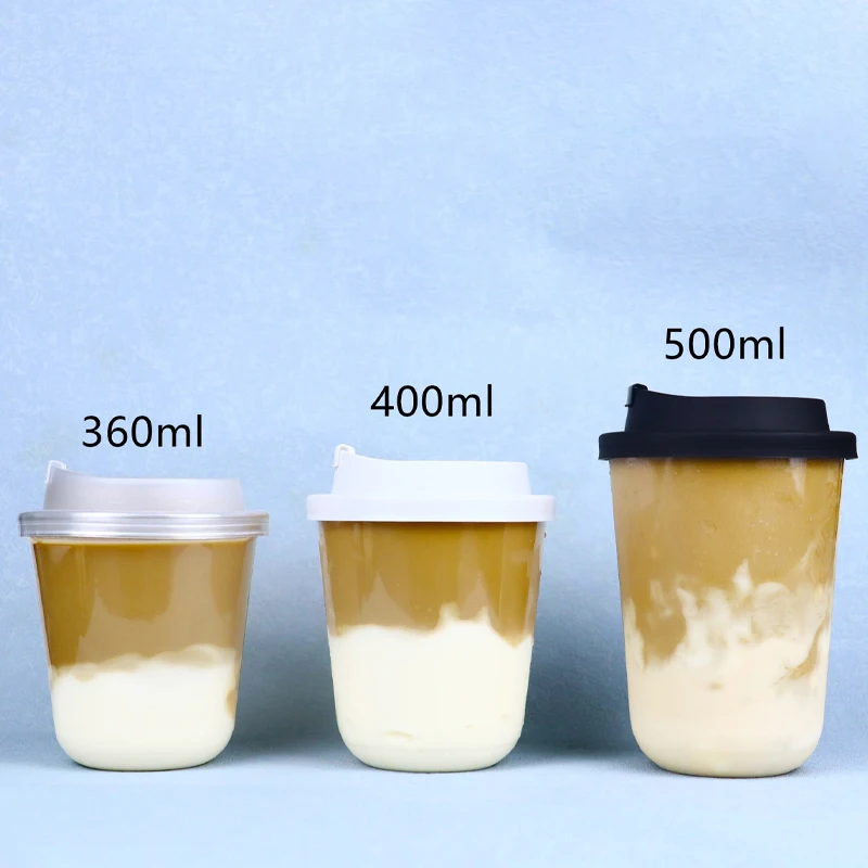 7/9/10/12/14oz 16 oz 24 oz custom printed biodegradable cup disposable beverage boba tea cold coffee plastic PET cup