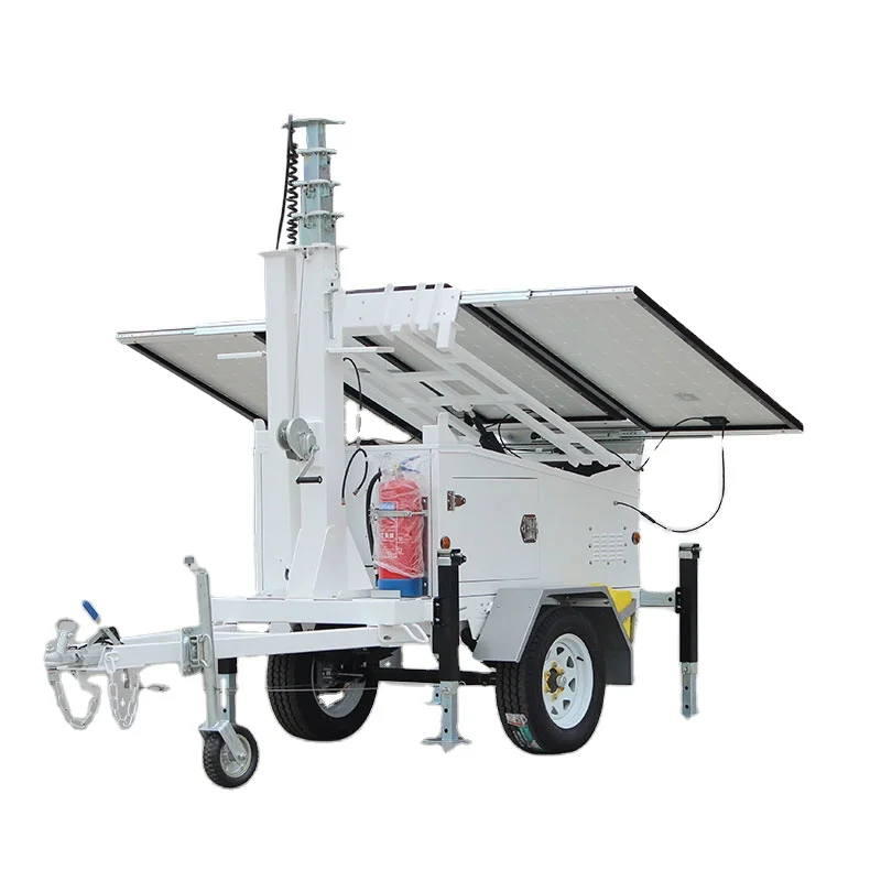 cctv camera solar trailer