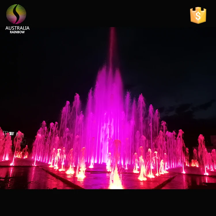 Mexico Musical Water Curtain Cascading Dry Deck Fountain Dancing with Factory Price Nozzle