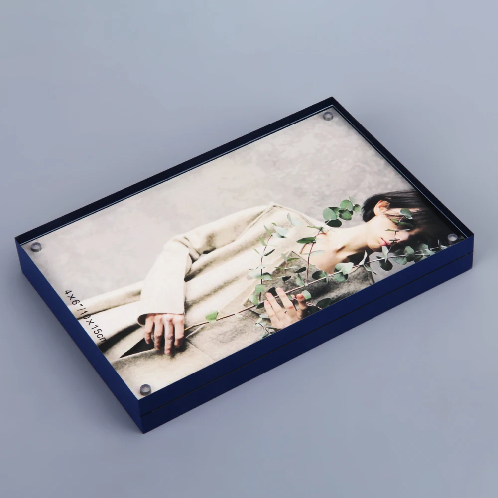 HOMESWEET Wholesale Acrylic photo frame 4X6 Clear Acrylic Photo Frame With Magnet