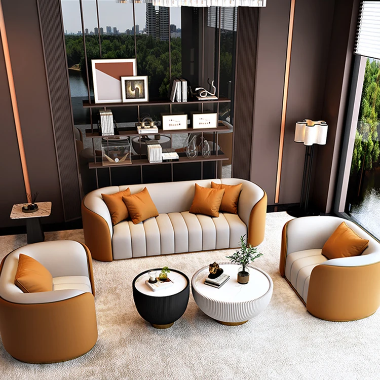 Italian design Home furniture simple luxury design living room furniture fabric set of sofa for home