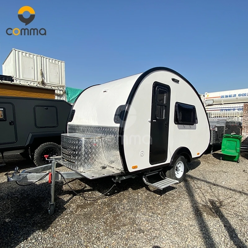 One stop caravan manufacturer off road trailer atv remorque de voiture motorhome hybrid caravan mini with bathroom and kitchen